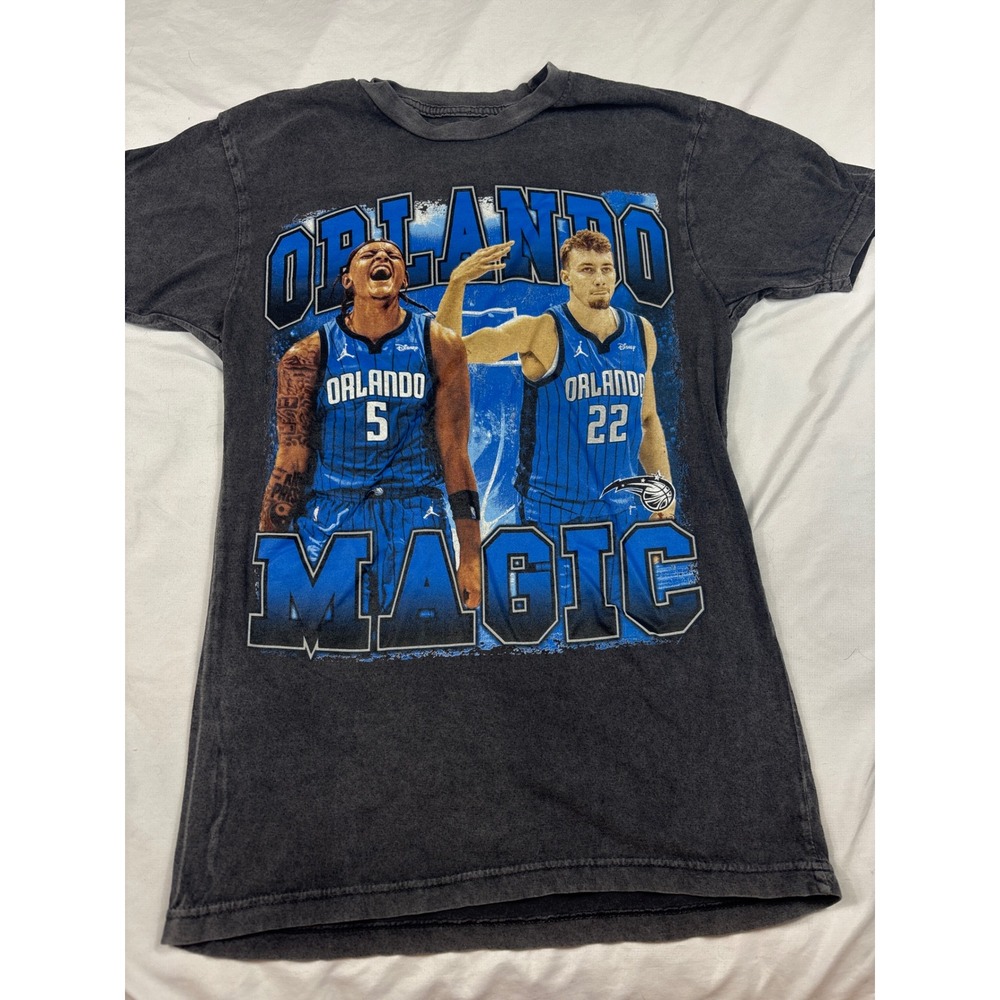 Orlando Magic Shirt Paolo Banchero Franz Wagner Stadium Essentials Grey Small